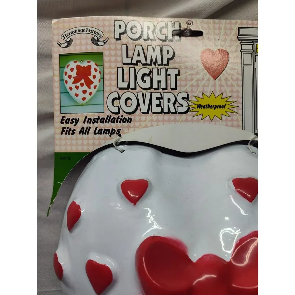Vintage Heart Shaped Outdoor Porch Lamp Light Cover Valentine's decor